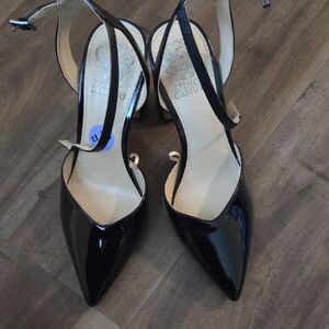 Vince Camuto Black Patent Pointed Heels